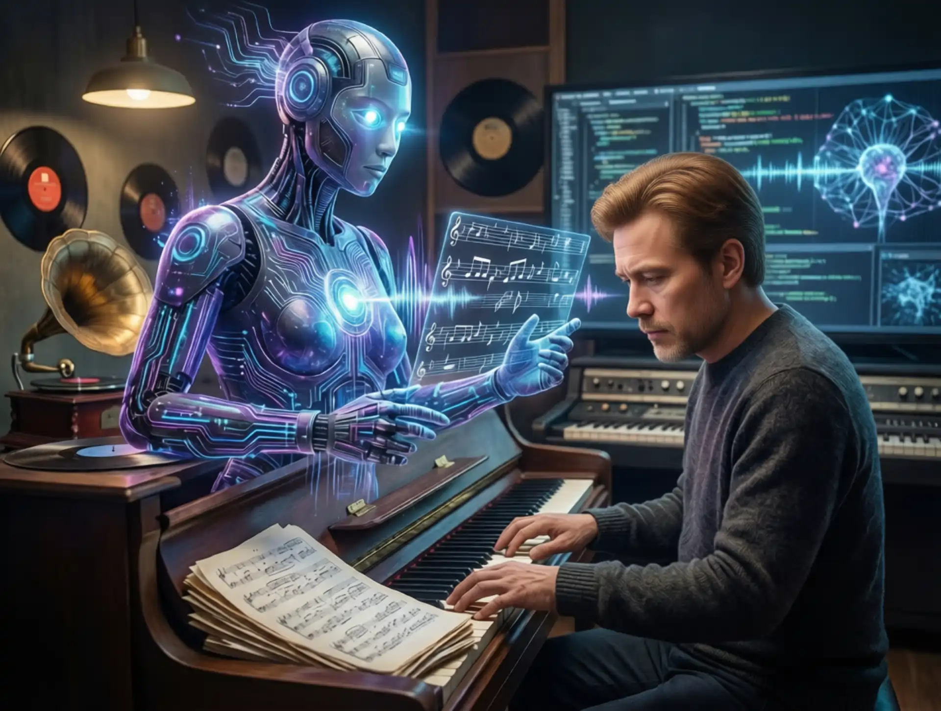 Человек против алгоритма: Структура, эмоция и звук в музыке от человека и искусственного интеллекта