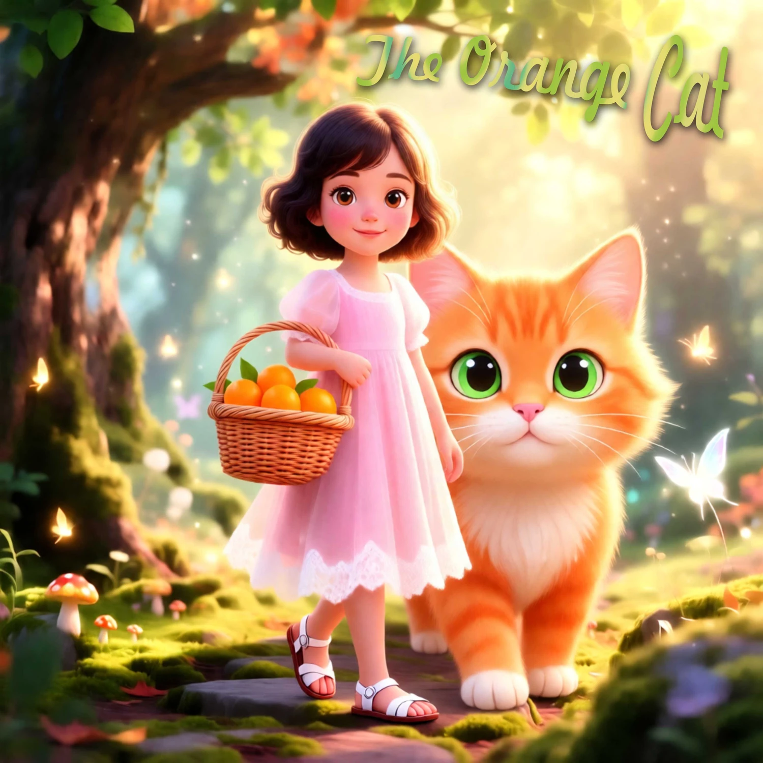 «The Orange Cat» — это сказка про оранжевого кота в апельсиновом саду.