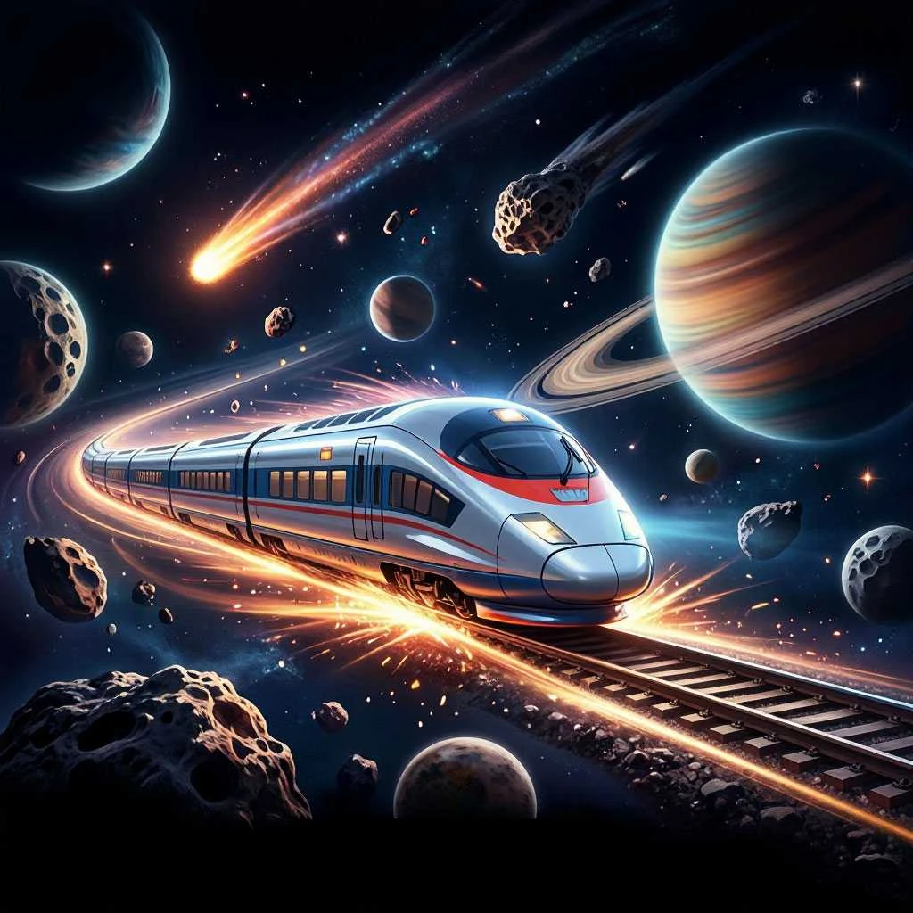 Электронный инструментал Space Express для фоновой музыки, саундтреков к sci-fi и видеоиграм